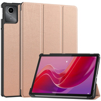 Etui Bizon Case Tab Croc do Lenovo Tab M11, różowozłote