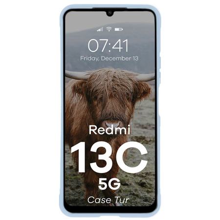 Pancerne etui Bizon Case Tur do Xiaomi Redmi 13C 5G, jasnoniebieskie