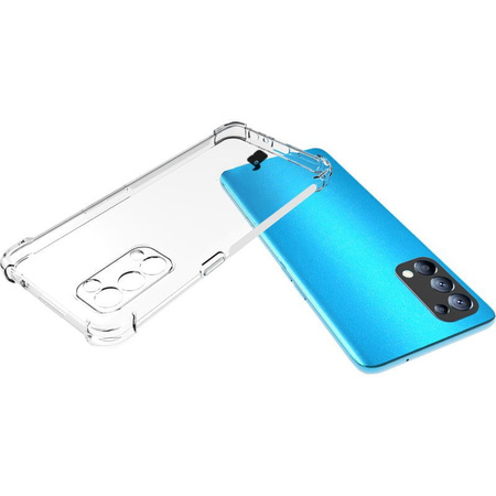 Etui + 2x szkło Bizon Case Clear Pack do Oppo Reno 5 5G, przezroczyste