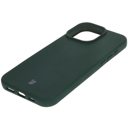 Silikonowe etui Bizon Soft Case do iPhone 16 Pro Max, ciemnozielone