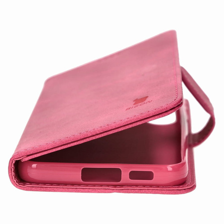 Etui Bizon Case Wallet do Galaxy S23 Plus, różowe