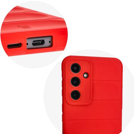 Pancerne etui Bizon Case Tur do Galaxy S24 FE, czerwone