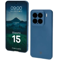 Etui Bizon Case Łupka do Xiaomi 15, niebieskie