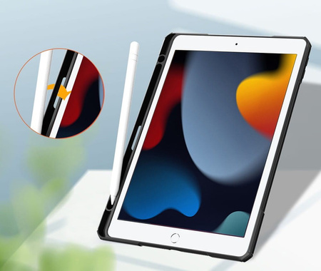 Etui Bizon Case Tab Clear Matt do iPad 9/8/7 10.2 2021/2020/2019, czarne