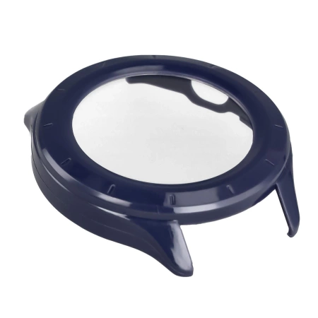 Etui ze szkłem do zegarka Bizon Case+Glass Watch do Xiaomi Watch S4, niebieskie