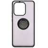 Etui z uchwytem na palec Bizon Case Hybrid Ring do Xiaomi Redmi Note 13 4G, przydymione z czarną ramką