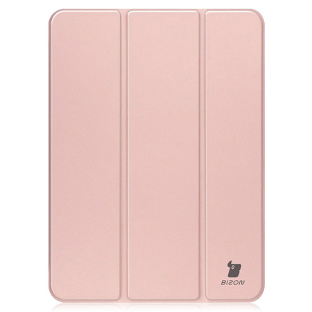 Etui Bizon Case Tab Clear Matt do iPad Air 13" 2024, różowe