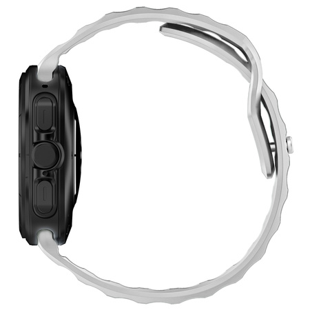 Silikonowy pasek Bizon Strap Watch Silicone G do Galaxy Watch Ultra 2 / 1, jasnoszary