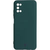 Etui Bizon Case Silicone do Galaxy A03S, ciemnozielone