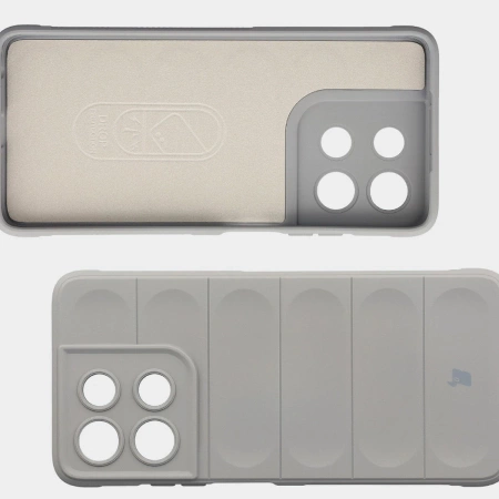 Pancerne etui Bizon Case Tur do Motorola Moto G56 5G, jasnoszare