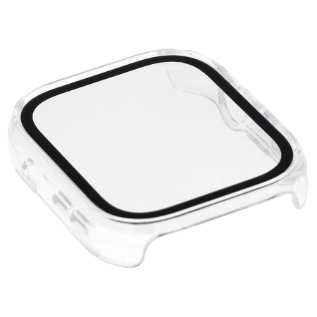 Etui ze szkłem do zegarka Bizon Case Watch Adamo do Huawei Watch Fit 4, przezroczyste