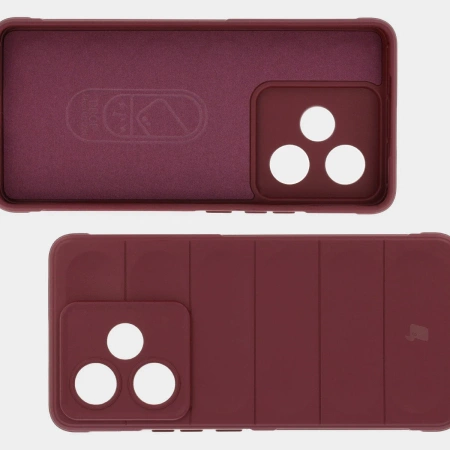 Pancerne etui Bizon Case Tur do Realme GT 7 / 7T, burgundowe