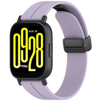 Silikonowy pasek Bizon Strap Watch Silicone L do Quick Release 22 mm, lawendowy