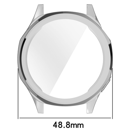 Etui Bizon Case Watch Felipe do Huawei Watch GT 5 46 mm, srebrne