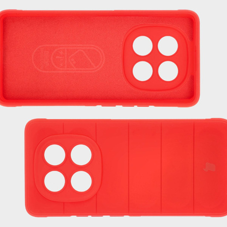 Pancerne etui Bizon Case Tur do Xiaomi Redmi Note 14 Pro 5G / Poco X7, czerwone