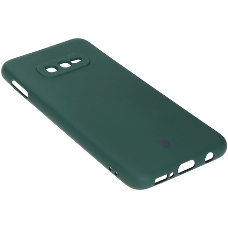 Etui Bizon Case Silicone do Galaxy S10e, ciemnozielone