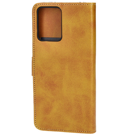 Etui z klapką Bizon Case Pocket do Xiaomi Redmi Note 12 5G / Xiaomi Poco X5, brązowe