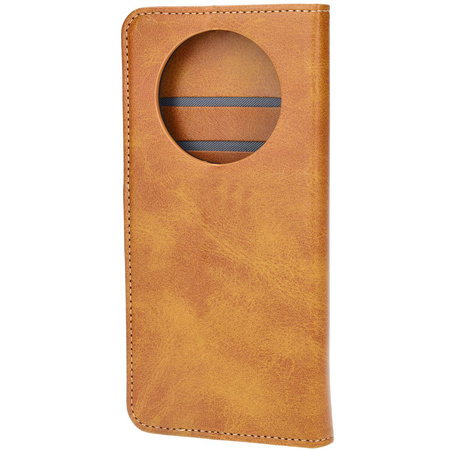 Etui z klapką Bizon Case Pocket do Realme 12 / 12x, brązowe