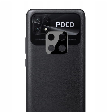 Szkło na aparat Bizon Glass Silk Lens dla Poco C40 / Redmi 10C, 2 sztuki