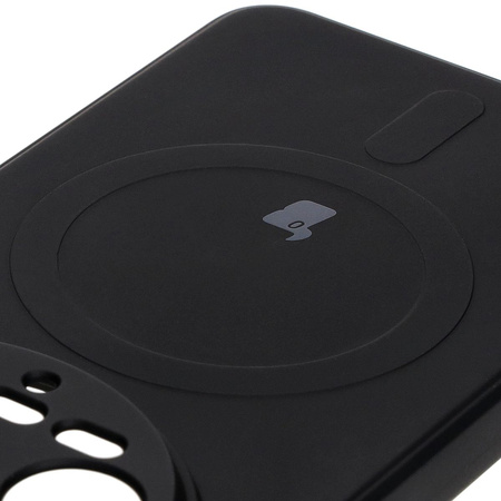 Etui Bizon Case Silicone Magnetic Sq do Xiaomi 14 Ultra, czarne