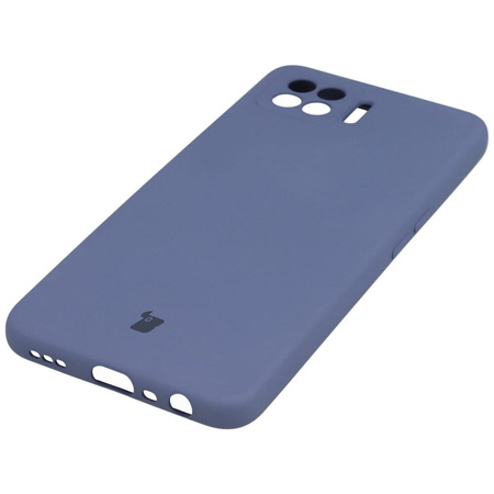 Etui Bizon Case Silicone do Oppo Reno 4 Lite, szare
