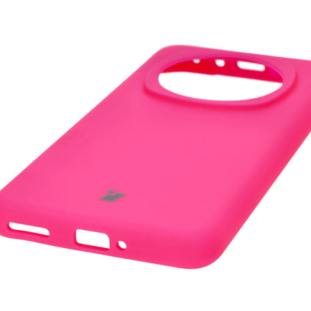Silikonowe etui Bizon Soft Case do Honor Magic6 Pro, neonowo-różowe