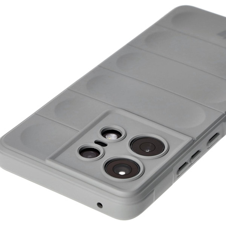 Pancerne etui Bizon Case Tur do Motorola Edge 50 Pro, jasnoszare