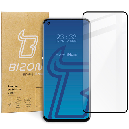 Szkło hartowane Bizon Glass Edge do Realme GT Master, czarne