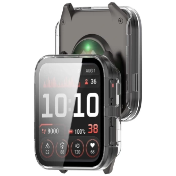 Etui ze szkłem do zegarka Bizon Case Watch Adamo do Garmin Venu X1, przezroczyste