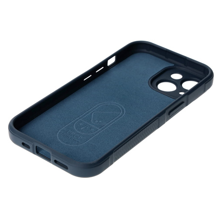 Pancerne etui Bizon Case Tur do iPhone 15, granatowe