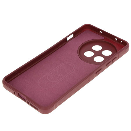 Pancerne etui Bizon Case Tur do OnePlus 13R, burgundowe