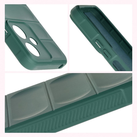 Pancerne etui Bizon Case Tur do Xiaomi Redmi 13C 5G, ciemnozielone