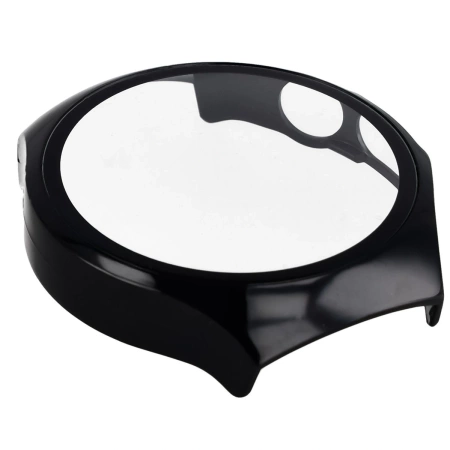 Etui ze szkłem do zegarka Bizon Case Watch Adamo do Huawei Watch 5 46 mm, czarne