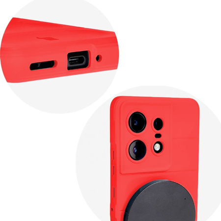 Pancerne etui Bizon Case Tur do Motorola Edge 50 Pro, czerwone