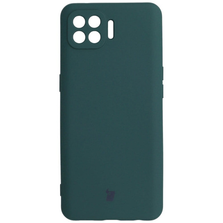 Etui Bizon Case Silicone do Oppo Reno 4 Lite, ciemnozielone