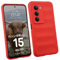 Pancerne etui Bizon Case Tur do Xiaomi Redmi 15 4G / 5G, czerwone