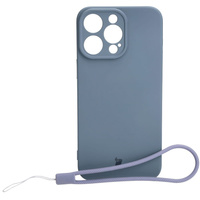 Etui Bizon Case Silicone do Apple iPhone 15 Pro Max, szare
