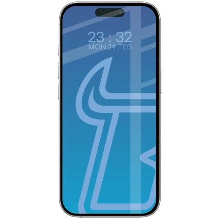 Szkło hartowane Bizon Glass Edge Duo do iPhone 17 / 17 Pro / 16 Pro, czarna ramka, 2 sztuki