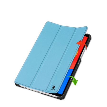 Etui z klapką Bizon Case Tab Croc do Xiaomi Redmi Pad SE 8.7, niebieskie