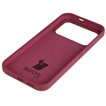 Silikonowe etui Bizon Soft Case do Xiaomi POCO F8 Ultra, ciemnofioletowe