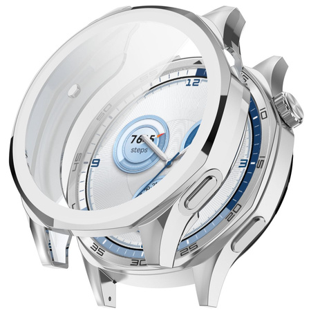 Etui Bizon Case Watch Felipe do Huawei Watch GT 5 46 mm, srebrne