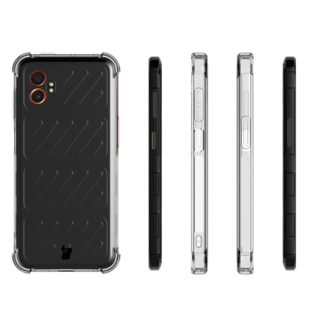 Elastyczne etui + 2x folia na ekran Bizon Case Clear Pack do Galaxy Xcover7 Pro