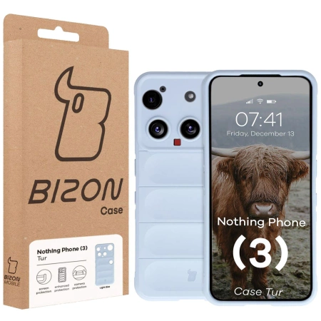 Pancerne etui Bizon Case Tur do Nothing Phone (3), jasnoniebieskie