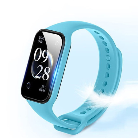 Szkło hybrydowe Bizon Glass Watch Edge Hybrid dla Redmi Smart Band 2 / Xiaomi Mi Band 8 Active, czarne