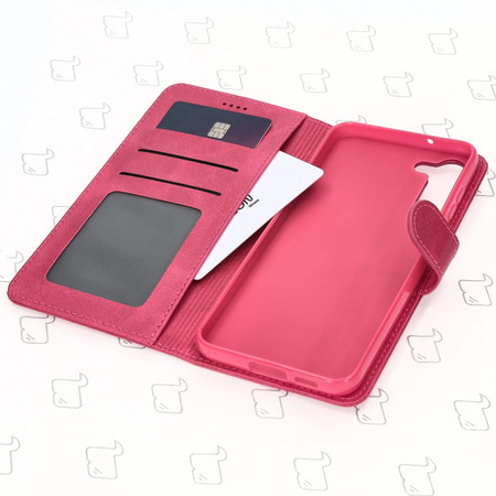 Etui Bizon Case Wallet do Samsung Galaxy S23 Plus, różowe