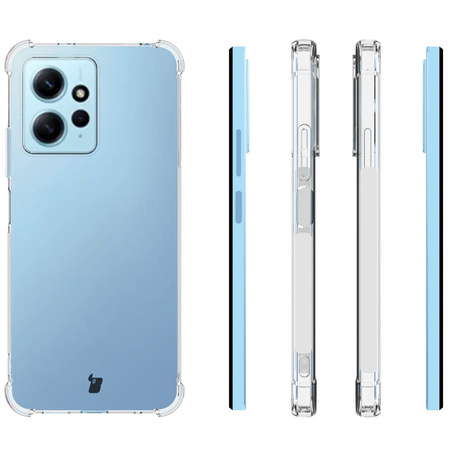 Etui + 2x szkło Bizon Case Clear Pack do Xiaomi Redmi Note 12 4G, przezroczyste