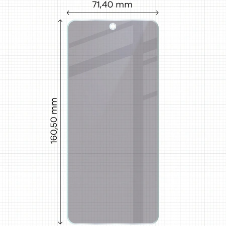 Prywatyzujące szkło hybrydowe Bizon Glass Mule Shadow do Vivo Y19s, matowe