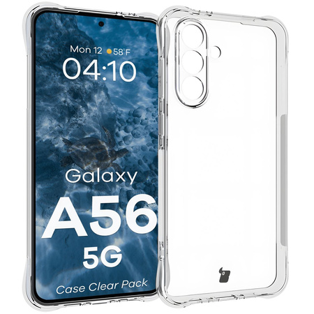 Etui + 2x szkło Bizon Case Clear Pack do Redmi 14C 4G, przezroczyste