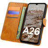 Etui z klapką Bizon Case Pocket do Galaxy A26 5G, brązowe