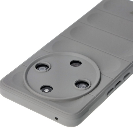 Pancerne etui Bizon Case Tur do Honor Magic6 Lite, jasnoszare